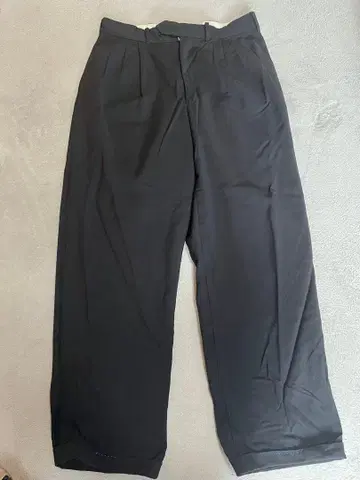 블랙 와이드 핏 슬랙스 70s? 80s