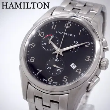 92 가동 Hamilton 시계 남성용 재즈 마스터 크로노그래프 데이트