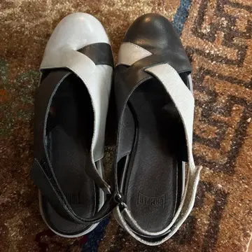 CAMPER TWINS 샌들 바이컬러 가죽 착용 2~3회 새상품급
