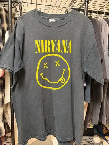 ask 가격 NIRVANA SMILE 닐바나 스마일 밴딩 티셔츠