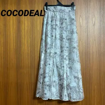 COCODEAL 맥시 롱 스커트 꽃무늬