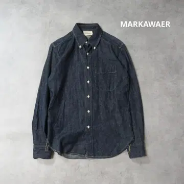 MARKAWARE / 롱 슬리브 데님 셔츠 인디고 상의 1