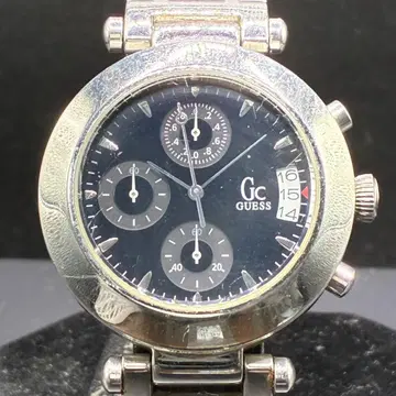 배터리 교환 완료 GUESS Gc 크로노그래프 블랙 남성용 손목시계