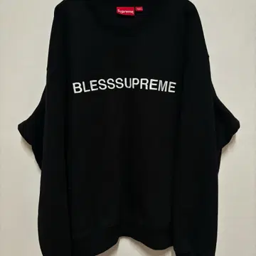 XL] BLESS X SUPREME LOGO CREWNECK BLACK | 브랜드 중고거래 플랫폼
