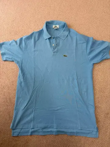 정품 LACOSTE 피케 셔츠 L 사이즈 스카이블루
