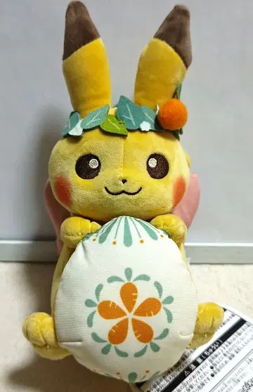 포켓몬 센터 봉제 인형 Easter 부활절 피카츄 택 포함