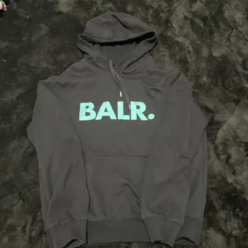 BALR. 블랙 후드티 M 사이즈 한정판 색상