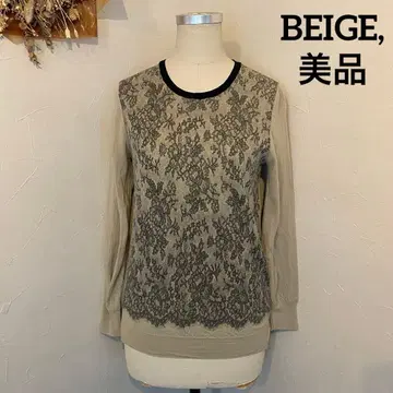 BEIGE, 베이지 온워드 카시야마 레이스 프린트 티셔츠 풀오버