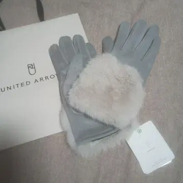 [택 포함 새상품] UNITED ARROWS 여성용 장갑 그레이
