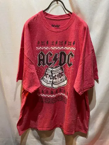 AC/DC 헬즈벨 밴딩 T셔츠 락 T 남성용 2XL 빅 사이즈