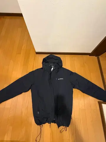 컬럼비아 블랙 후드 부착 마운틴 후드티 다운