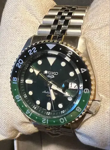 SEIKO 자동 와인딩 시계 GMT SBSC019 최종 할인 부탁드립니다