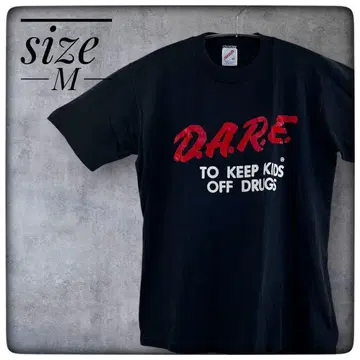 D.A.R.E JERZEES 90S USA제 약물 방지 메시지 티셔츠
