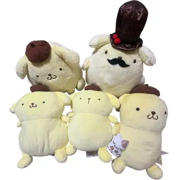 폼폼푸딩 봉제 인형 5점 묶음 판매 산리오 봉제 인형 마스코트