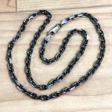 실버 체인 컷 4mm 폭 45cm