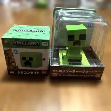 새상품 Minecraft 실리콘 라이트 & 흔들흔들 솔라 클리너