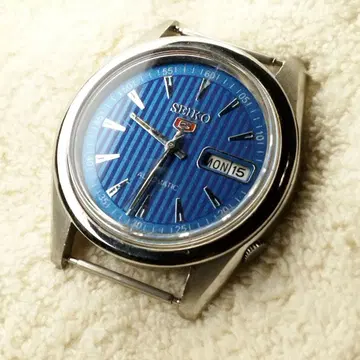 SEIKO 5 오토매틱 6309-6450 남성용 손목시계 파랑 다이얼