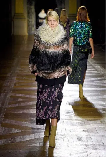 DRIES VAN NOTEN 15-16AW 샤기 니트 맨투맨