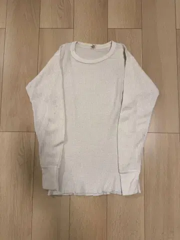 [80s USA제] Hanes 빈티지 와플 서멀 T셔츠 M 화이트