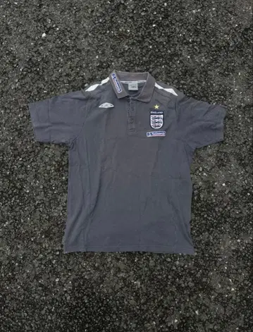 Umbro 잉글랜드 피케 셔츠 그레이 축구 유니폼