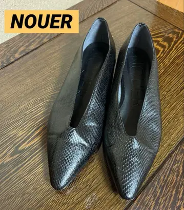 NOUER 스틸레토 펌프스 37호 블랙 일본제
