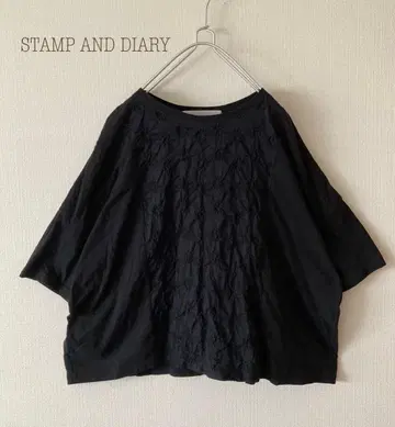STAMP AND DIARY 자수 풀오버