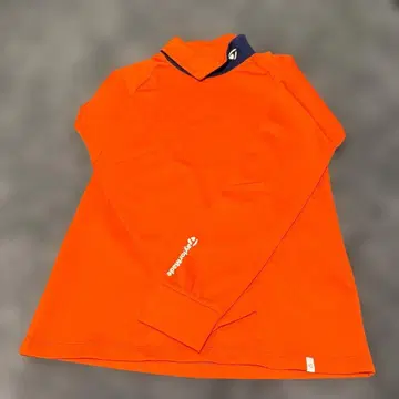 가격 인하! TaylorMade 모크넥 셔츠 오렌지