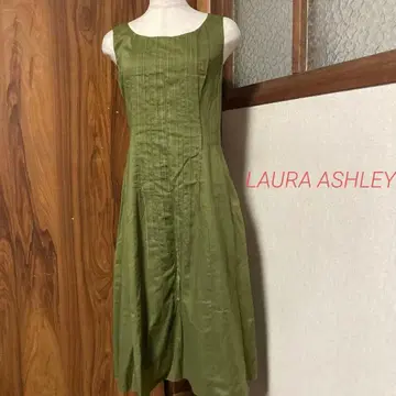 로라 애슐리 LAURA ASHLEY 슬리브리스 코튼 원피스 7호