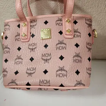 MCM 2way 숄더백 핑크