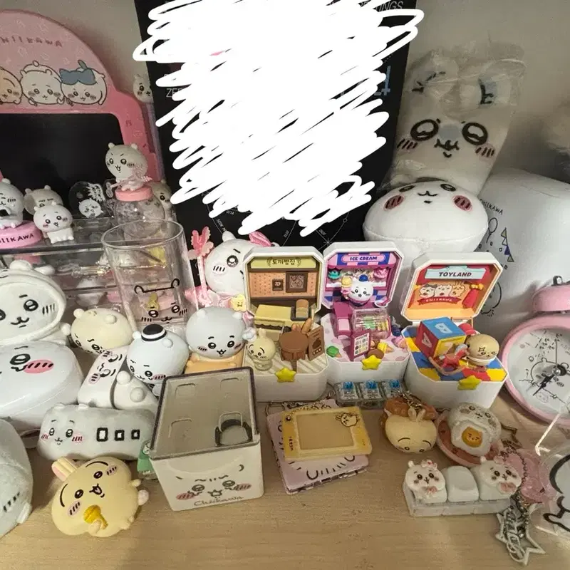 치이카와 처분 랜박(키링 인형 피규어 보관함 시계 라벨기 등등)