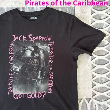 Disney 캐리비안의 해적 Jack Sparrow 티셔츠