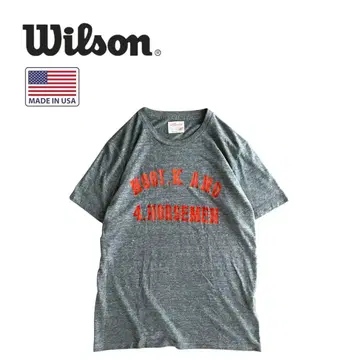 [새상품급] Wilson 윌슨 90s USA제 플로키 프린트 T셔츠