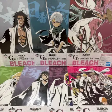제일복권 BLEACH G상 클리어 포스터 7종 세미 컴프