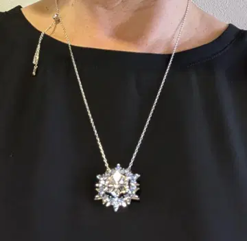 Swarovski 2WAY 목걸이 브로치 보증서 포함