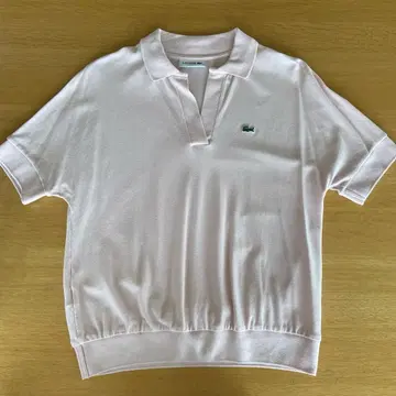LACOSTE 반팔 피케 셔츠 핑크
