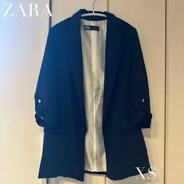 [가격 인하] ZARA 네이비 테일러드 자켓 XS 사이즈