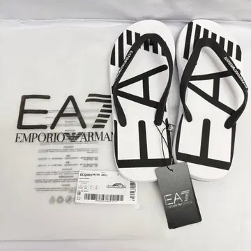 [ 89 ] 미사용 EA7 아르마니 비치 샌들 화이트 27.5cm