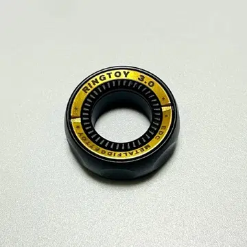 회전 피젯 링 피젯 토이 알루미늄 합금 RINGTOY 3.0 블랙