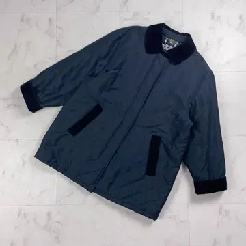 CALAN 패딩 자켓 코트 벨로아 블랙 애니멀 무늬 사이즈 S*YC560