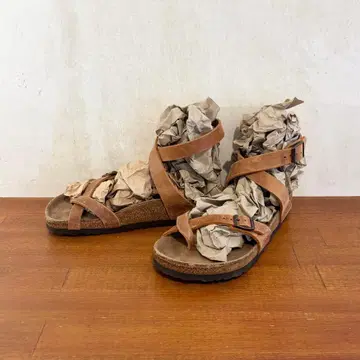 새상품급 버켄스탁 야라 23.0cm 브라운 가죽