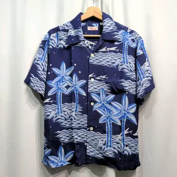 새상품급 동양 SUN SURF 선서프 SS36426 알로하 셔츠 M 야자