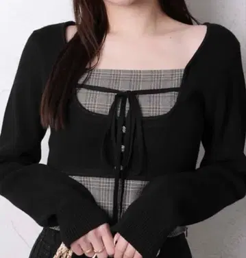 립 서비스 코르셋 체크 상의