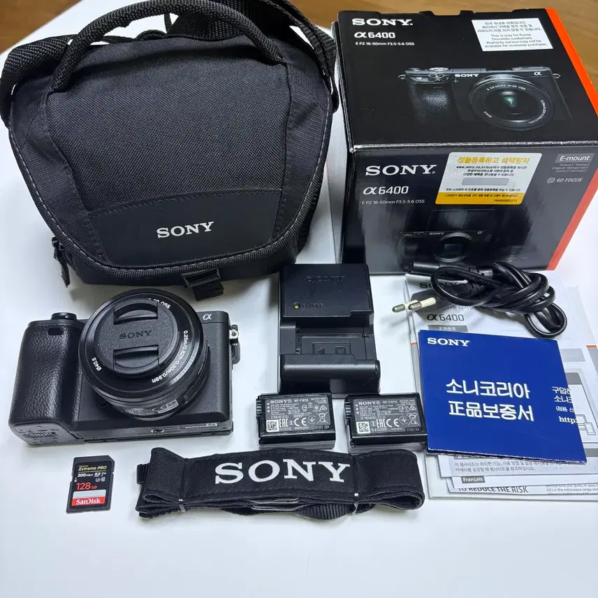 소니 A6400 번들렌즈(16-50)A급