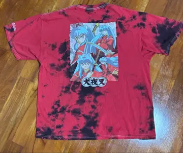00s 이누야샤 T셔츠 XL 타이다이 패턴