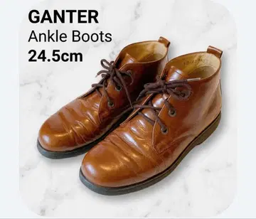 간터 Ganter 레이스업 부츠 브라운 UK5 24cm 천연 가죽