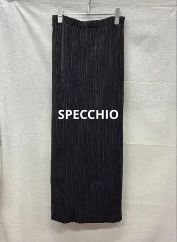 T793 SPECCHIO 스페치오 플리츠 롱 스커트 다크 브라운