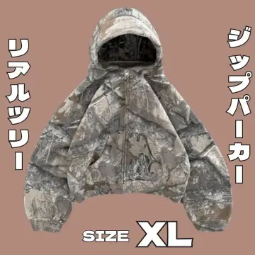 리얼트리 지퍼 후드티 해외 보이 XL