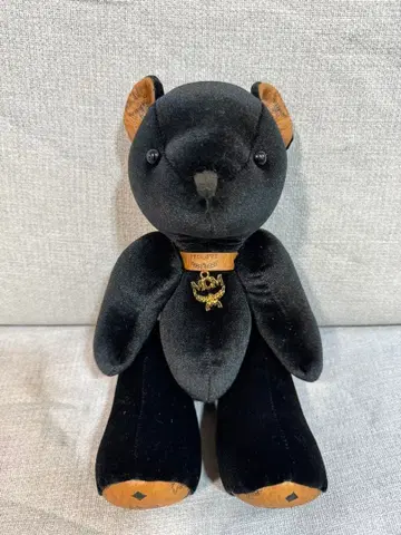 MCM 블랙 곰 봉제 인형 본체