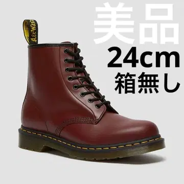 닥터마틴 24cm 새상품급 레이스업 부츠 홍차 부츠