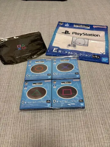 PlayStation 제일복권 고를 수 있는 테이블웨어 4종 타월 파우치